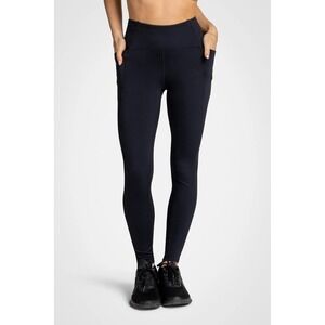 Kyodan Black High Waist‎ Athletic Leggings with Pockets XS TP